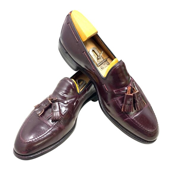 Allen Edmonds‎ Grayson 8297 Burgundy Calfskin Tassel Loafers main image 6
